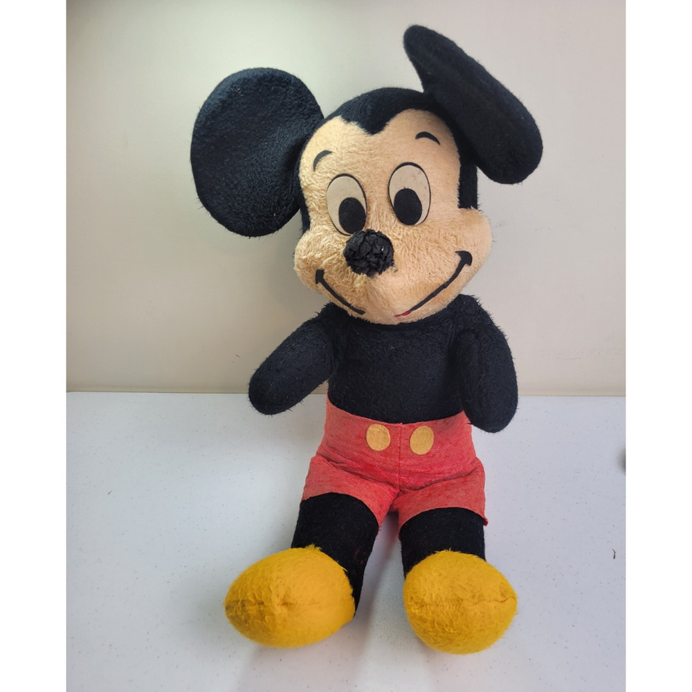 Vintage Mickey Mouse retro California Stuffed Plush Toy 1950's 24‎ inch